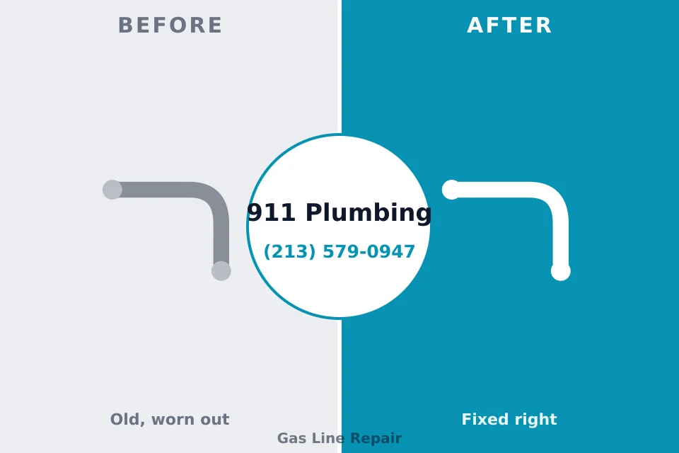 Before and after: plumbing repair Grand Marais, MN